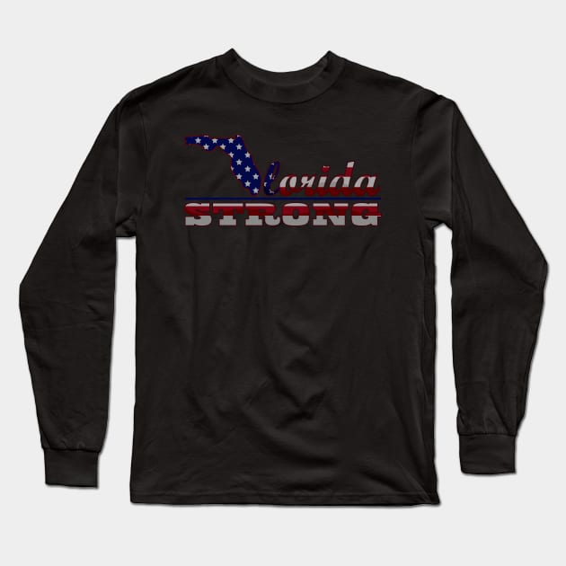 Florida Strong Long Sleeve T-Shirt by JiraDesign